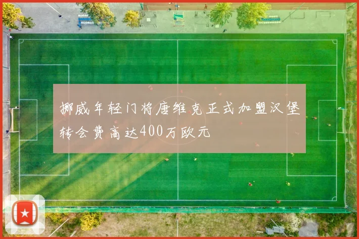 挪威年轻门将唐维克正式加盟汉堡转会费高达400万欧元